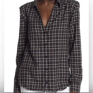 EUC PAIGE Alia Plaid Longsleeve Button Down Shirt